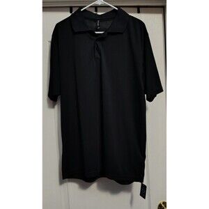 Dunbrooke Black Short Sleeve Polo Shirt - Size Large